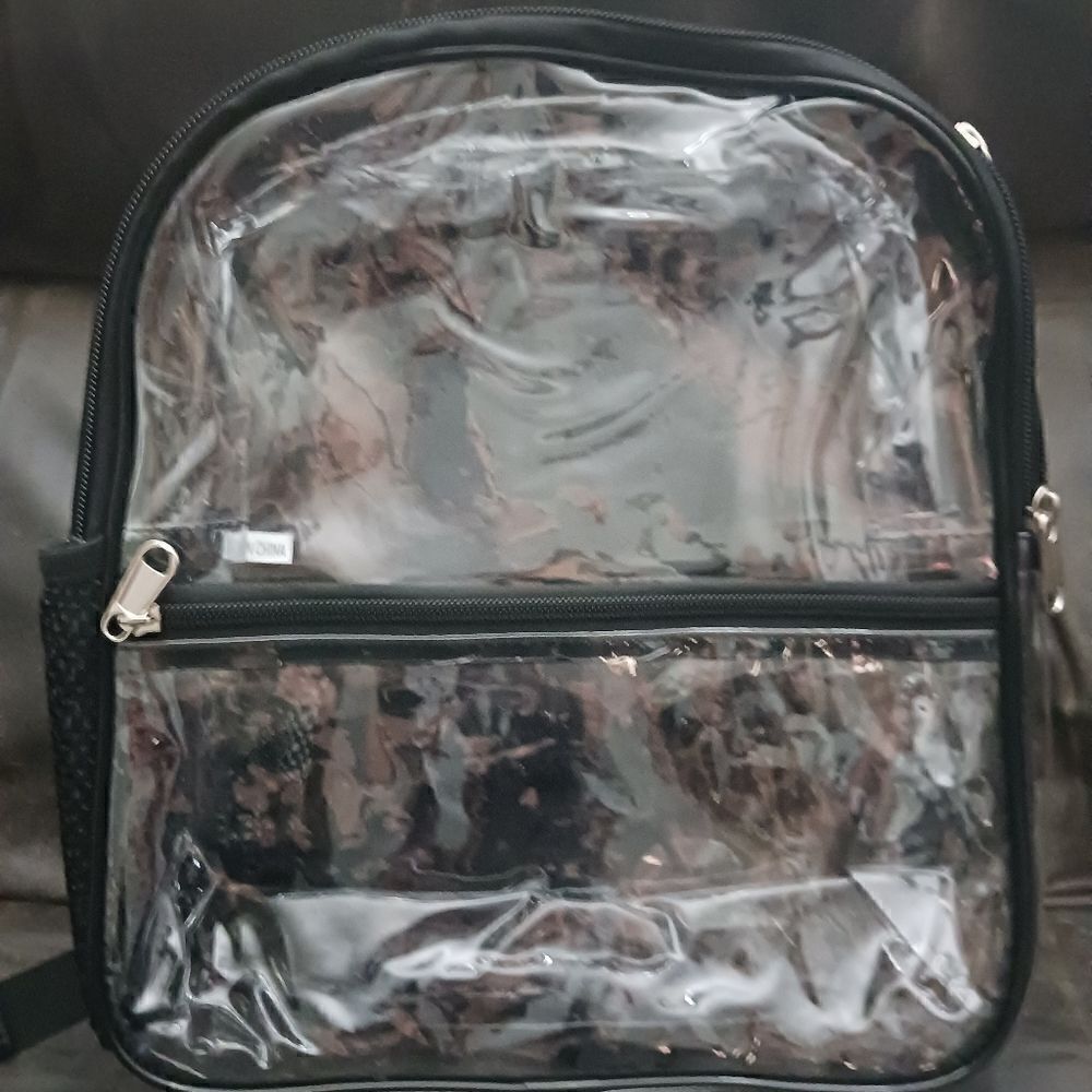 Clear See Through Stadium Backpack Bookbag